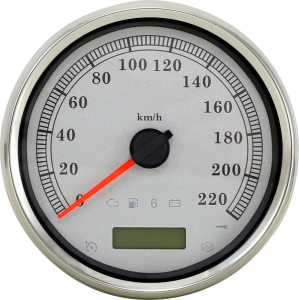 5(r) Programmable Electronic Metric Speedometer White