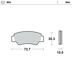 Placute frana spate CF Moto CFORCE 450/520/625/850/1000 ZFORCE/UFORCE 550/800/1000 7020-0810A0