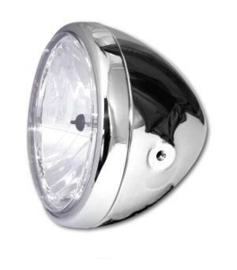 19 Cm (7-1/2(r)) Headlight Chrome, 1, nordicamoto.ro
