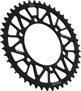 JT SPROCKETS Pinion spate din aluminiu Racelite, negru 