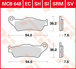 Ec Series Ceramic Brake Pads