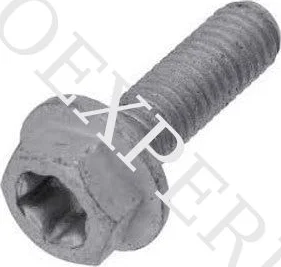 Hexagonal bolt with external hexagon with collar M5x16, 3, nordicamoto.ro