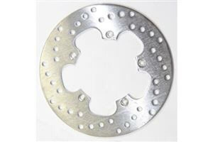 Round D-series Scooter Brake Rotor Silver, Stainless Steel, 1, nordicamoto.ro