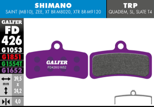 G1652 E-bike Brake Pads