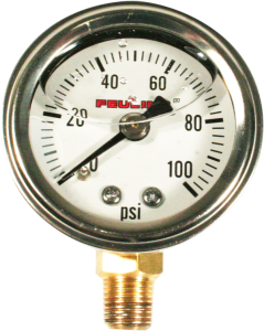 Oil Pressure Gauge White
