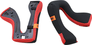 Sm5 Helmet Cheek Pad Gray, Red