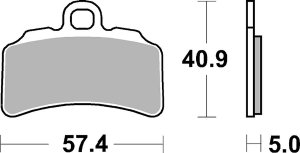 Rsi Offroad Racing Sintered Brake Pads, 1, nordicamoto.ro