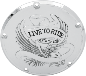 Live To Ride Derby Cover Silver, 1, nordicamoto.ro
