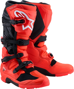 Cizme Alpinestars Tech 7 Enduro Rosu Fluo/Negru, nordicamoto.ro