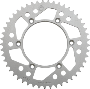 MOOSE RACING Rear Aluminum Sprocket Silver 