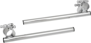 7-8 Steel Clip-on Handlebar Silver 
