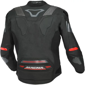 Geaca de piele sport/touring MACNA POINTER 50 Alb/Rosu, 2, nordicamoto.ro