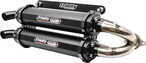 Stage 5 Slip-on Dual Muffler Black, Brushed, Cerakote®, 1, nordicamoto.ro
