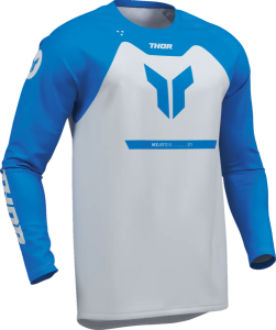 Youth Ridemode Menace Jersey White, Blue, nordicamoto.ro