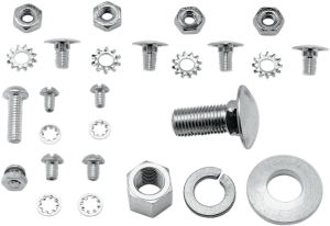 Wheel Hub Outer Screw Kit Silver