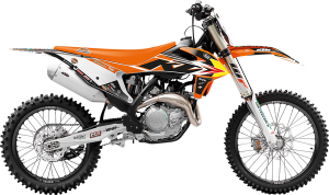 Trophy Graphic Kit With Seat Cover Yellow, Orange, Black, 1, nordicamoto.ro