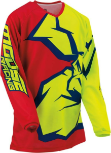 Tricou Moose Racing Qualifier™ Blue/Red/Yellow