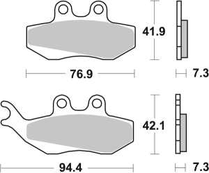 Ms Scooter Maxi Sintered Brake Pads, 1, nordicamoto.ro