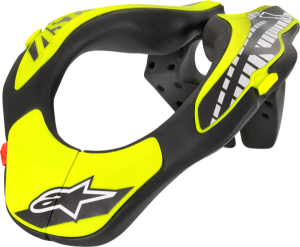 Protecție Gât Copii Alpinestar Black Yellow Fluo