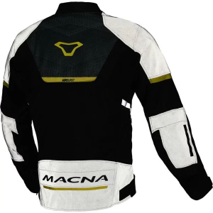 Geaca de vara textil dama MACNA ORCANO Night Eye™ 2.0 L Negru/Gri/Galben, 3, nordicamoto.ro