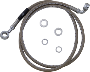 Stock Length Front Brake Line Kit Silver