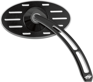 Billet Aluminum Mirrors With Clear Glass Black, 1, nordicamoto.ro