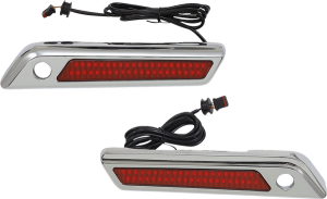 Saddlebag Latch Dual Color Accent Lights Amber, Red, 2, nordicamoto.ro