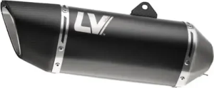 Tobă de eșapament LeoVince LV-14R Black Edition Slip-On pentru Yamaha MT-07, 4, nordicamoto.ro