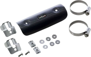 Universal Clamp-on Heat Shield Black, 2, nordicamoto.ro