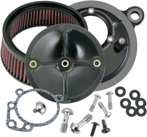 Super Stock Stealth Air Cleaner Kit Black, 2, nordicamoto.ro
