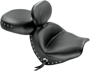 Wide Touring Seat With Driver Backrest Black, 1, nordicamoto.ro
