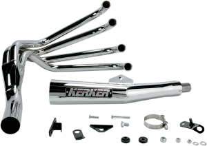 4-into-1 Megaphone Exhaust System Black