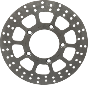 Brake Rotor Fixed Round Silver, Stainless Steel