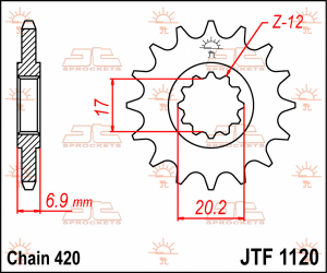 Front Sprocket Natural 