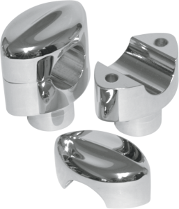 Hefty Handlebar Riser For 1-1/4(r) Handlebars Silver