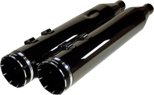 4-1/2(r) Hp-plus® Slip-on Mufflers Black, Eclipse, 1, nordicamoto.ro