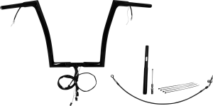 Plug & Play Ez Install 1-1/4(r) Flat Top Handlebar Kit Black, 2, nordicamoto.ro