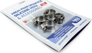 Radiator Clamp Kit Silver, 2, nordicamoto.ro