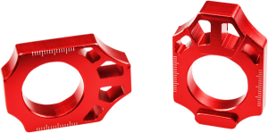 Axle Blocks Red, Anodized