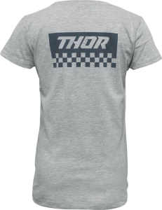 Girl's Checkers T-shirt Gray M, 2, nordicamoto.ro