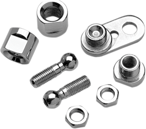 Chrome Front Turn Signal Swivel Kit Chrome, 1, nordicamoto.ro