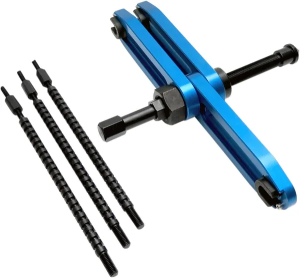 Crankcase Splitter V2 Anodized, Black, Blue