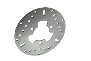 Round D-series Scooter Brake Rotor Silver, Stainless Steel, 1, nordicamoto.ro