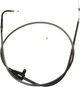 Black Pearl Braided Throttle/idle Cable Black, 2, nordicamoto.ro