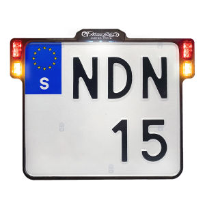 License Plate Holder 3-in-1 For Eu Countries Black, 1, nordicamoto.ro