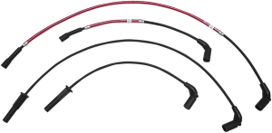 Braided Spark Plug Wire Red, 1, nordicamoto.ro