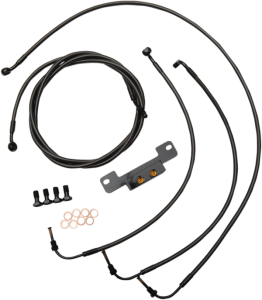 Standard Midnight Braided Handlebar Cable/brake Line Kit Black