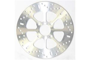 Round D-series Scooter Brake Rotor Silver, Stainless Steel