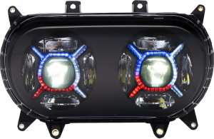 Proglow Double-x Led Headlight Black, 1, nordicamoto.ro
