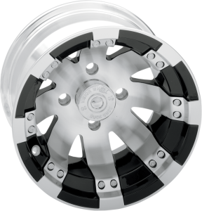 Rim Atv 158 Buckshot Size 12 X 8 Bolt Pattern 4/110 Offset 4+4 Black/machined Black, Silver, Powder-coated, Clear-coat